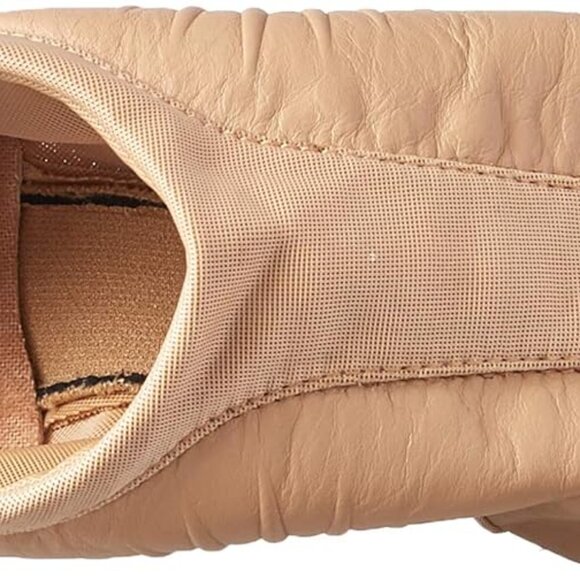 Women's Leather Dance Shoe Size 8 Neoprene Rubber Sole Low Heel Spinning - Picture 5 of 9